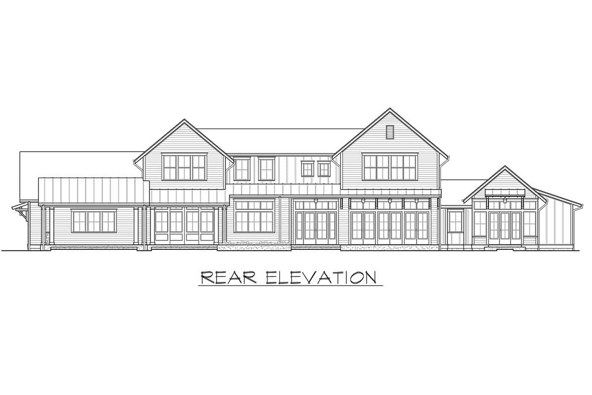 Plan 23782JD: Sprawling Modern Farmhouse Plan with First-Floor Master - Image #7 - Country, Farmhouse, New American, Traditional