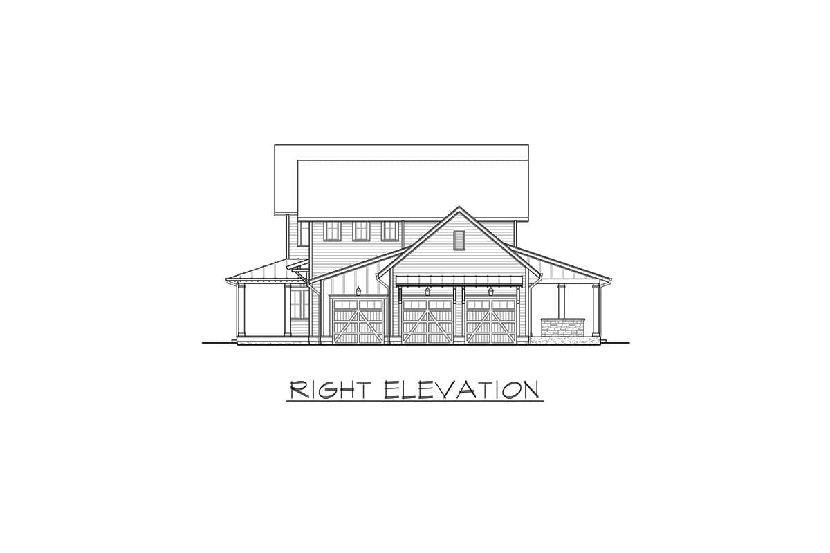 Plan 23782JD: Sprawling Modern Farmhouse Plan with First-Floor Master - Image #8 - Country, Farmhouse, New American, Traditional