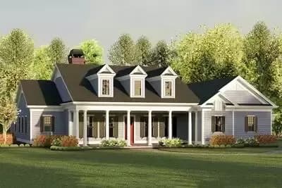Lovely 3-Bed Country Home Plan with 3-Car Garage