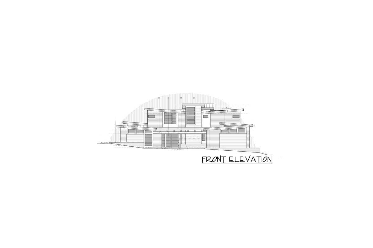 Plan 54237HU: Stunning 4-Bed Contemporary House Plan with Views from Each Room - Image #31 - Contemporary, Mid Century Modern, Modern, Prairie