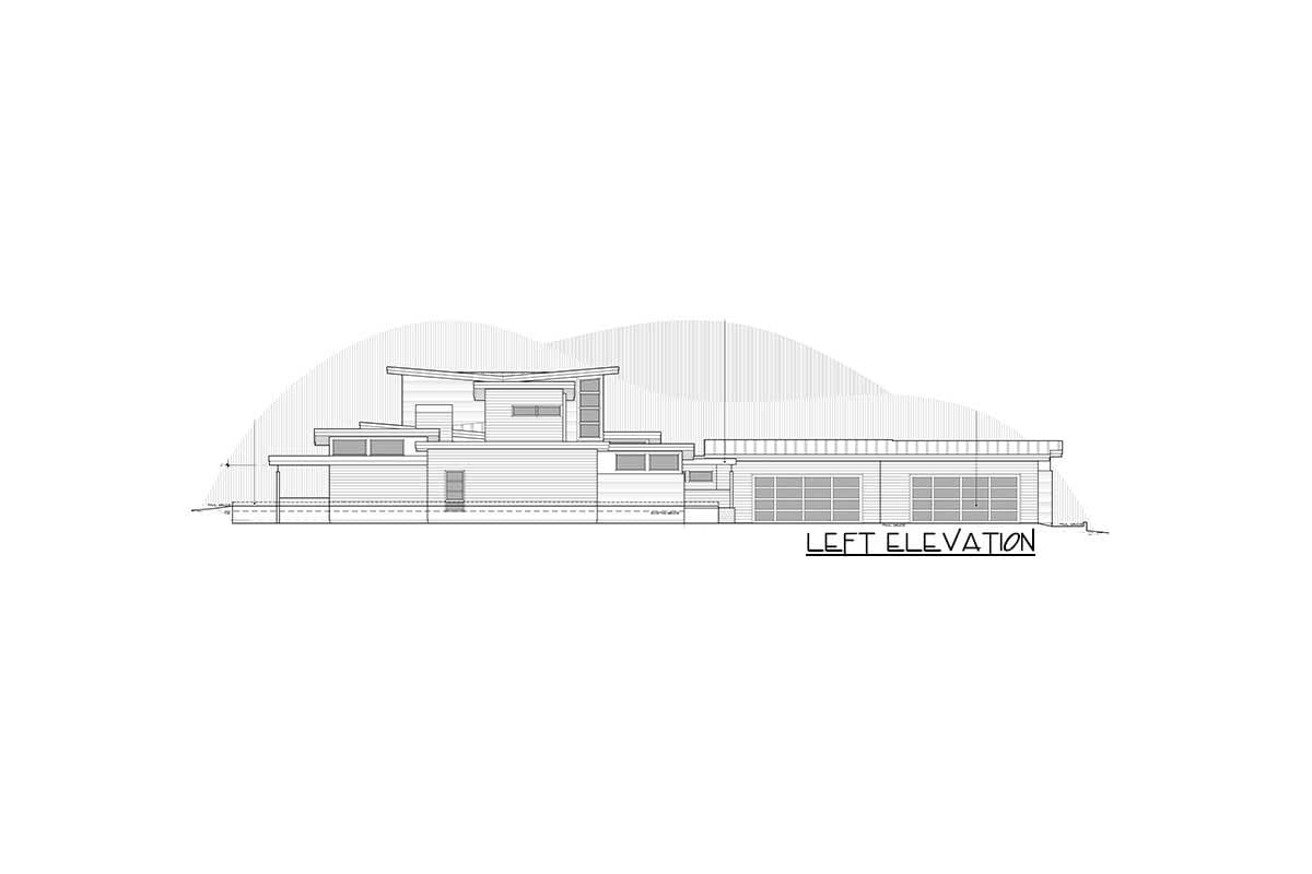 Plan 54237HU: Stunning 4-Bed Contemporary House Plan with Views from Each Room - Image #32 - Contemporary, Mid Century Modern, Modern, Prairie