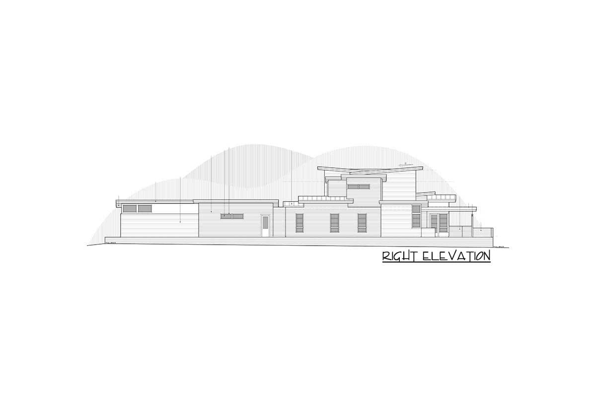Plan 54237HU: Stunning 4-Bed Contemporary House Plan with Views from Each Room - Image #34 - Contemporary, Mid Century Modern, Modern, Prairie