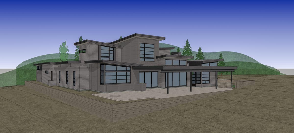 Plan 54237HU: Stunning 4-Bed Contemporary House Plan with Views from Each Room - Image #30 - Contemporary, Mid Century Modern, Modern, Prairie