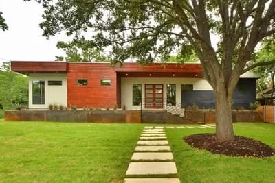 Mid-Century Modern House Plan Under 3100 Sq Ft with Private In-Law Suite