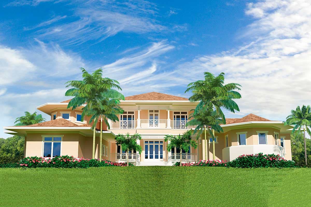 Plan 33230ZR: Luxury Coastal Contemporary House Plan with Entertaining Lanai in Back - Image #26 - Beach, Coastal, Coastal Contemporary, Contemporary, European, Florida-Style, Southern