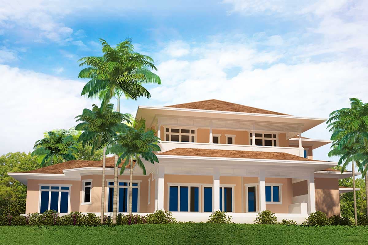 Plan 33230ZR: Luxury Coastal Contemporary House Plan with Entertaining Lanai in Back - Image #27 - Beach, Coastal, Coastal Contemporary, Contemporary, European, Florida-Style, Southern