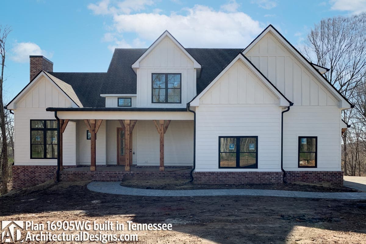 build gallery item - Modern Farmhouse Plan 16905WG Comes to Life in Tennessee