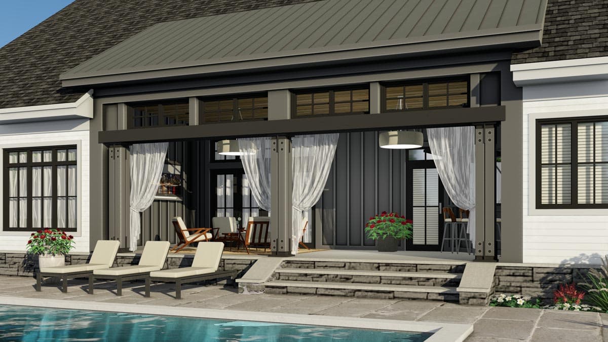 Plan 14675RK: 4-Bed New American House Plan with Exposed Rafter Tail Porch - Image #9 - Country, Farmhouse, Modern Farmhouse, New American, Northwest, Traditional