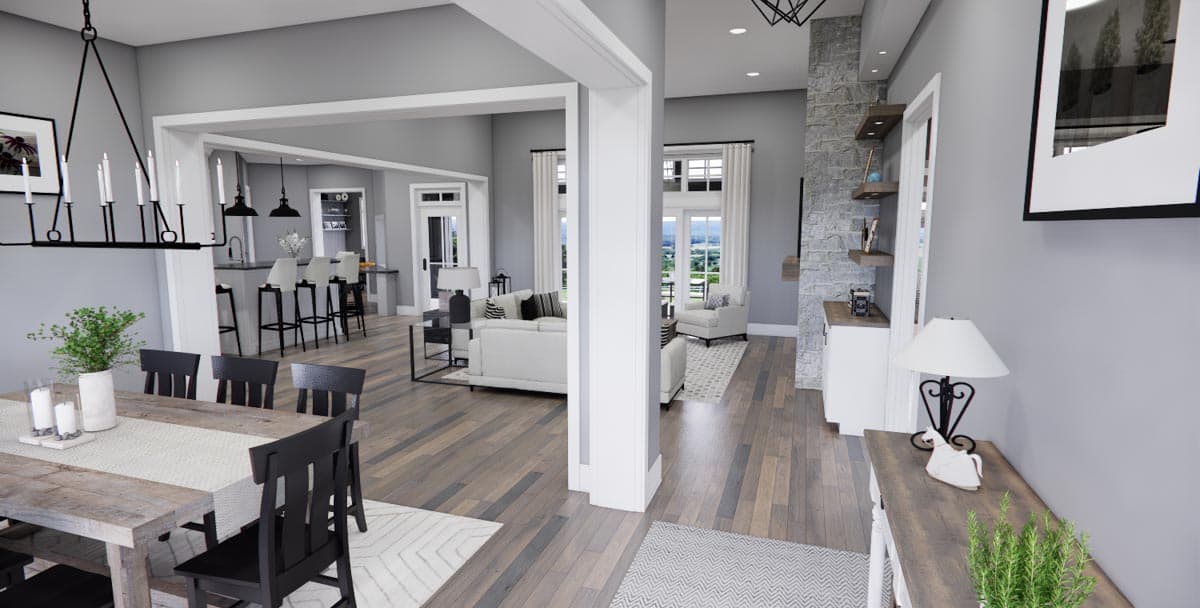 Plan 14675RK: 4-Bed New American House Plan with Exposed Rafter Tail Porch - Image #10 - Country, Farmhouse, Modern Farmhouse, New American, Northwest, Traditional