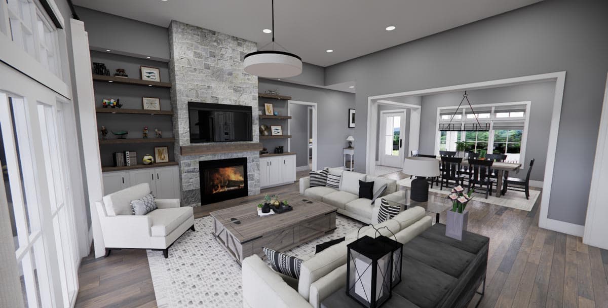 Plan 14675RK: 4-Bed New American House Plan with Exposed Rafter Tail Porch - Image #13 - Country, Farmhouse, Modern Farmhouse, New American, Northwest, Traditional