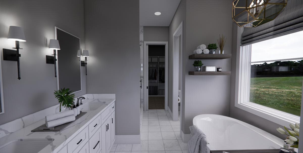 Plan 14675RK: 4-Bed New American House Plan with Exposed Rafter Tail Porch - Image #26 - Country, Farmhouse, Modern Farmhouse, New American, Northwest, Traditional