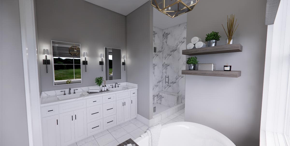 Plan 14675RK: 4-Bed New American House Plan with Exposed Rafter Tail Porch - Image #27 - Country, Farmhouse, Modern Farmhouse, New American, Northwest, Traditional