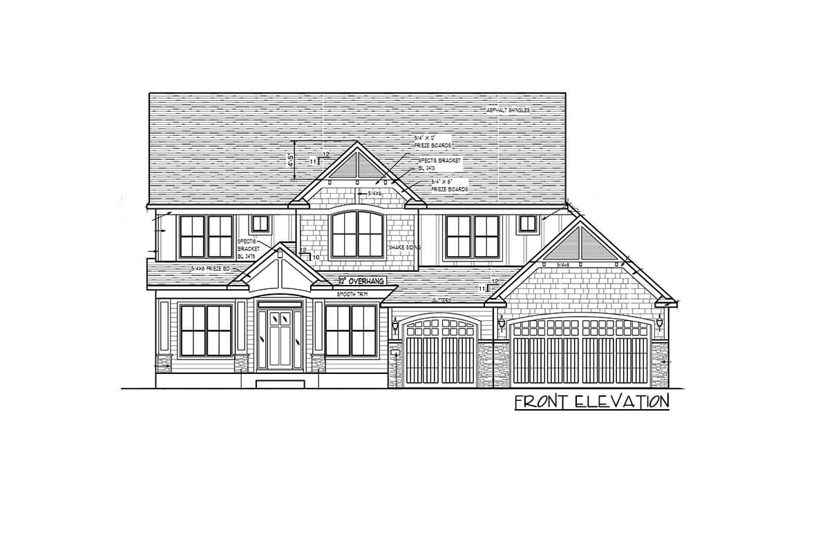 Plan 73394HS: Exclusive Two-Story 4-Bed-Plus House Plan - Image #48 - Craftsman, New American, Northwest
