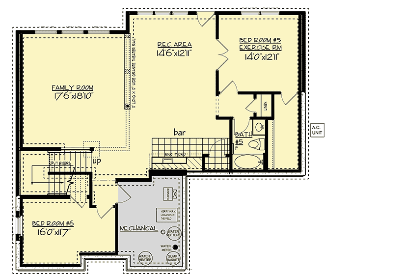 Plan 73394HS: Exclusive Two-Story 4-Bed-Plus House Plan - Floor Plan - Optional Finished Lower Level - Craftsman, New American, Northwest