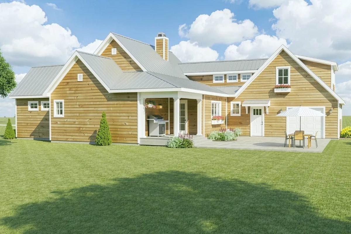 Plan 28931JJ: 3-Bed Modern Farmhouse with Bonus Room and Attached 2-Car Garage - Image #7 - Country, Farmhouse, Modern Farmhouse, New American, Ranch, Traditional