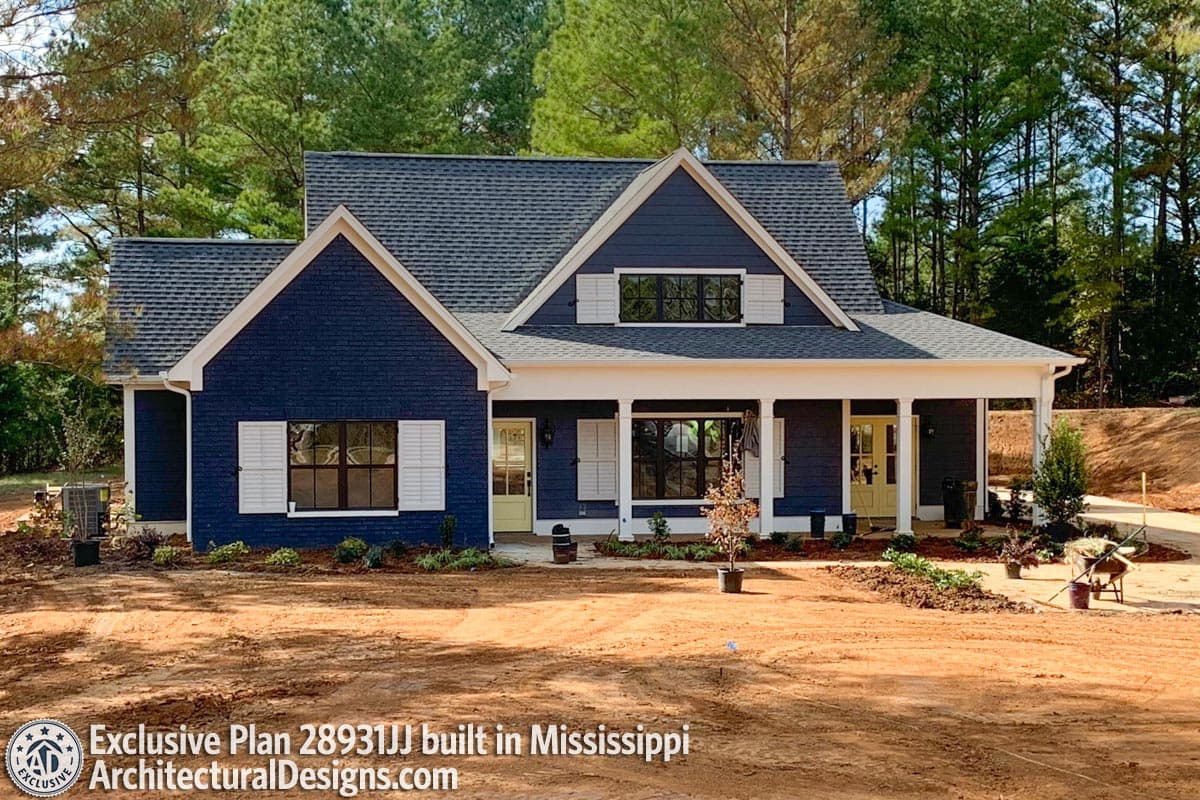 build gallery item - Exclusive Farmhouse Plan 28931JJ Comes to Life in Mississippi