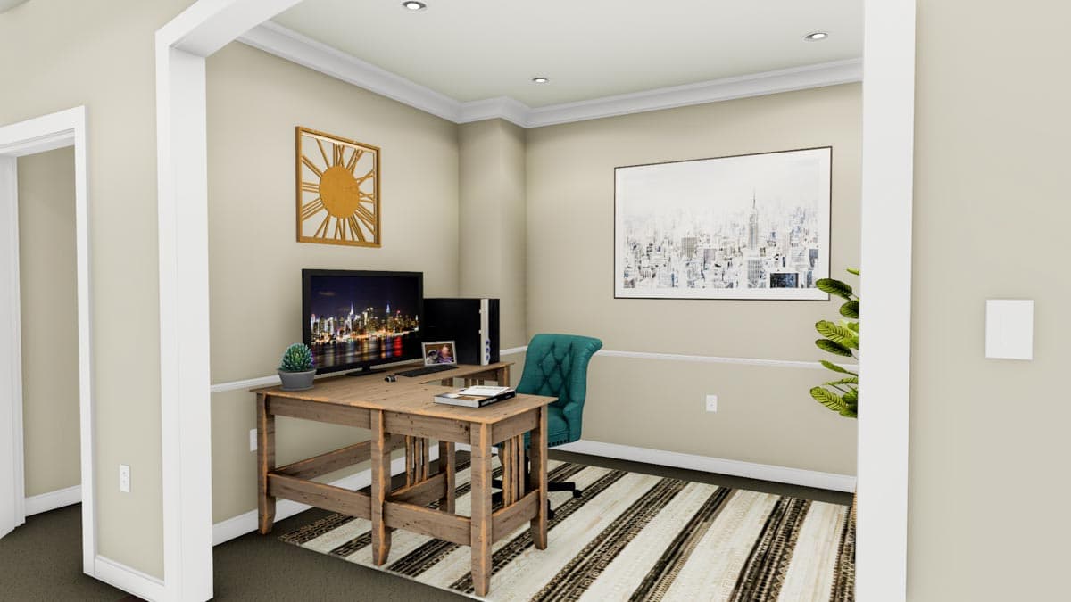 Plan 61309UT: 4-Bed Ranch Plan with First-Floor Master and Finished Lower Level - Image #6 - New American, Ranch, Traditional