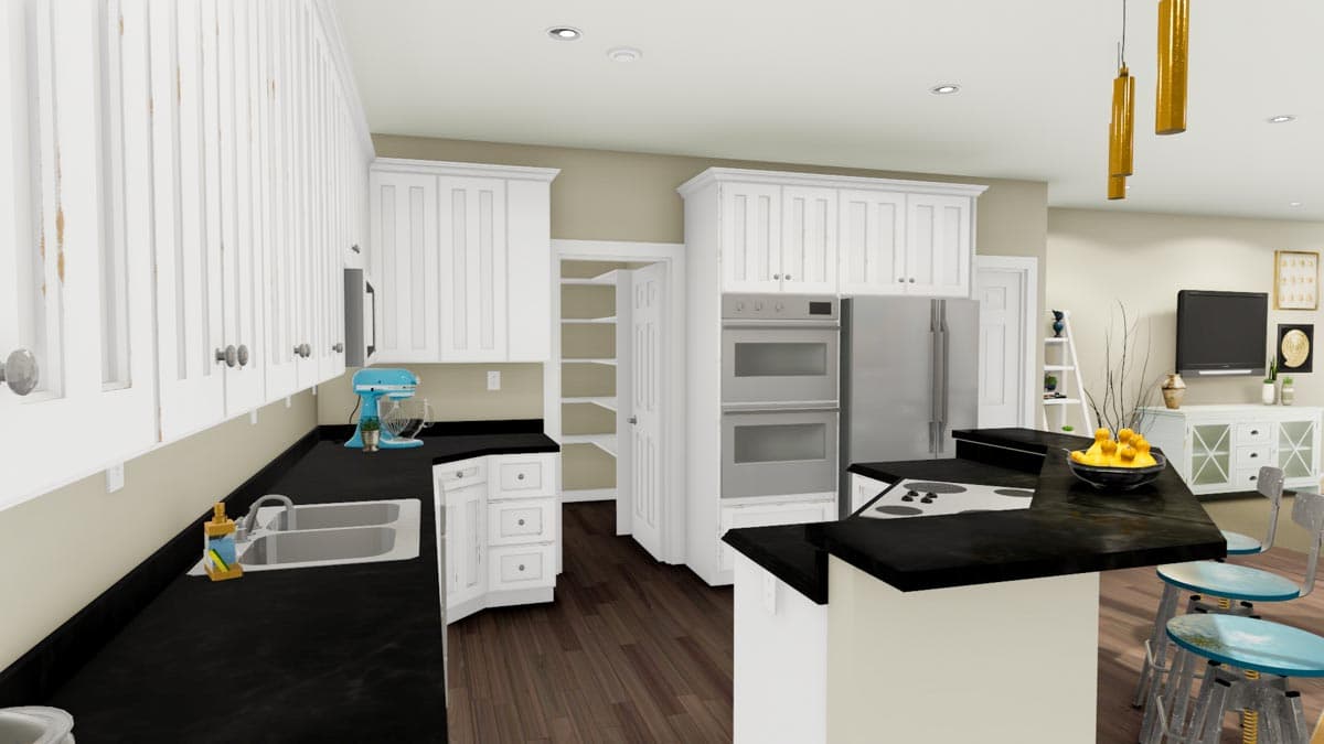 Plan 61309UT: 4-Bed Ranch Plan with First-Floor Master and Finished Lower Level - Image #11 - New American, Ranch, Traditional