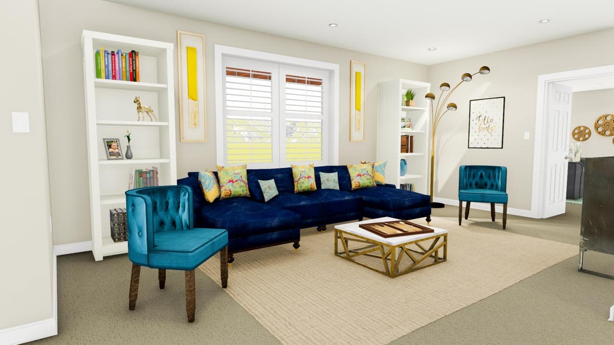 Plan 61309UT: 4-Bed Ranch Plan with First-Floor Master and Finished Lower Level - Image #18 - New American, Ranch, Traditional