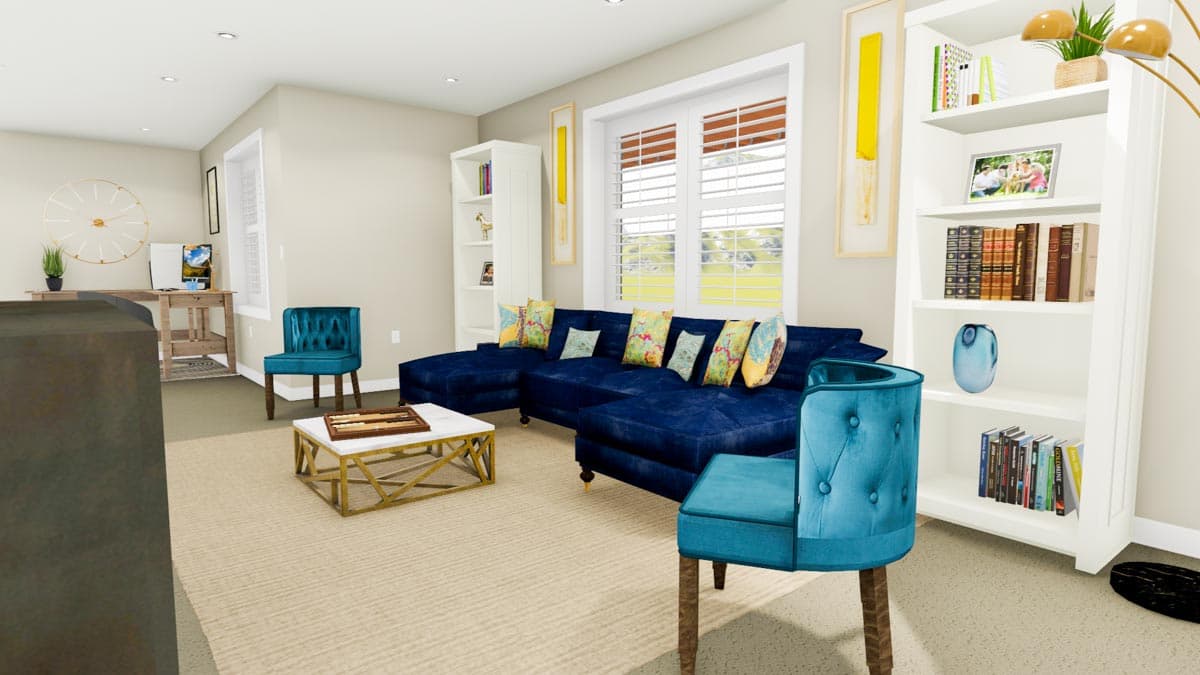 Plan 61309UT: 4-Bed Ranch Plan with First-Floor Master and Finished Lower Level - Image #19 - New American, Ranch, Traditional