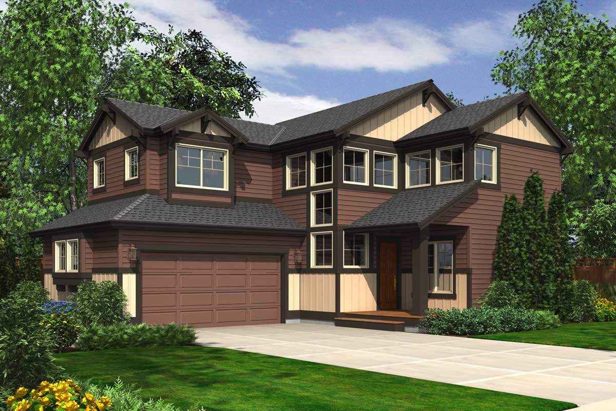 Plan 23784JD: New American House Plan with 4 Beds and Bonus Room - Image #23 - Craftsman, New American, Northwest
