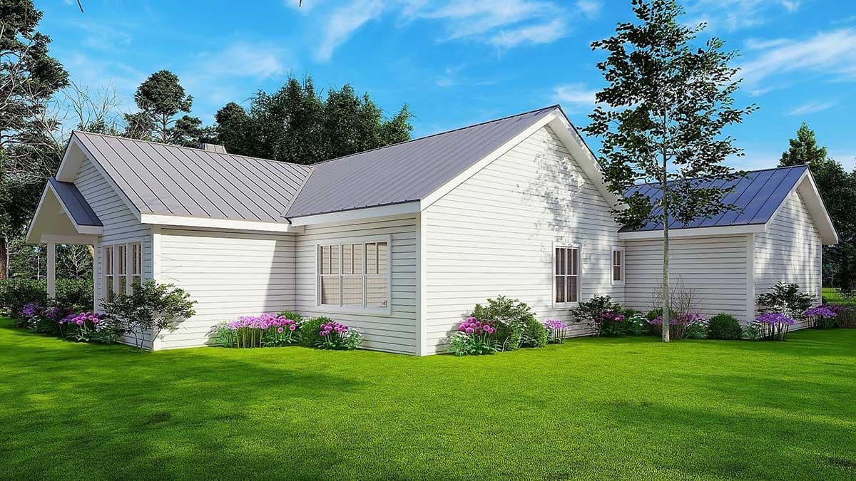 Plan 25658GE: One-Story New American House Plan with 3-Car Garage - Image #6 - Country, New American, Ranch, Southern