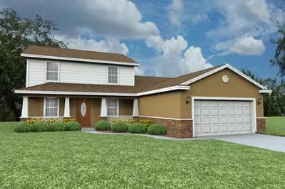 Traditional Two-Story 5-Bed House Plan with First-Floor Master