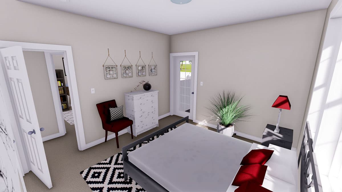 Plan 61311UT: 3-Bed Ranch House Plan with Lower-Level Unit  - Image #12 - Ranch, Traditional