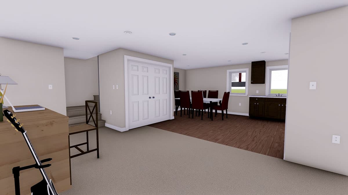 Plan 61311UT: 3-Bed Ranch House Plan with Lower-Level Unit  - Image #18 - Ranch, Traditional