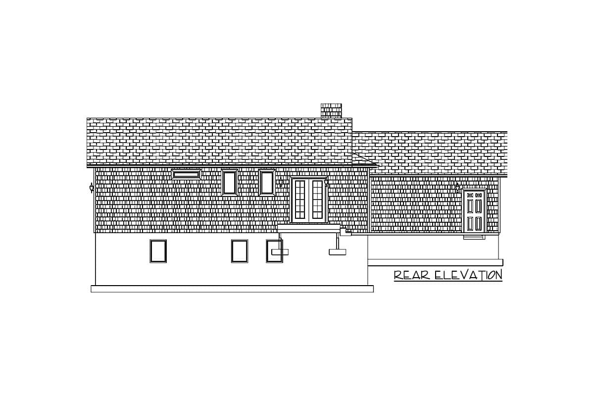 Plan 61311UT: 3-Bed Ranch House Plan with Lower-Level Unit  - Image #26 - Ranch, Traditional