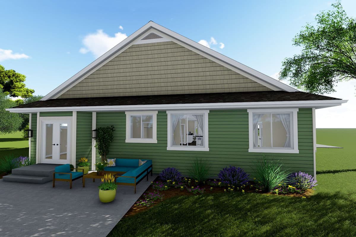Plan 61313UT: Multi-Generational House Plan with 2 Beds on Main and 4 Beds Below - Image #9 - Craftsman, Northwest