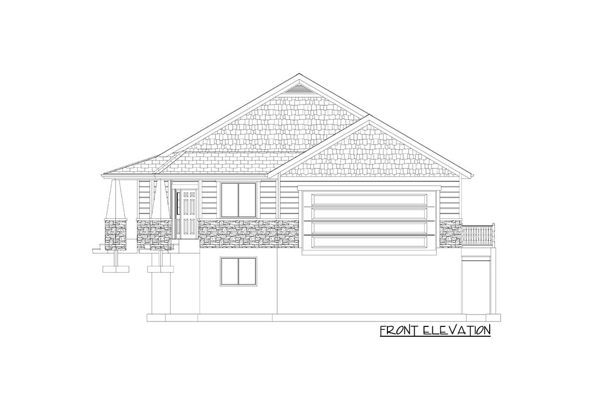 Plan 61313UT: Multi-Generational House Plan with 2 Beds on Main and 4 Beds Below - Image #31 - Craftsman, Northwest