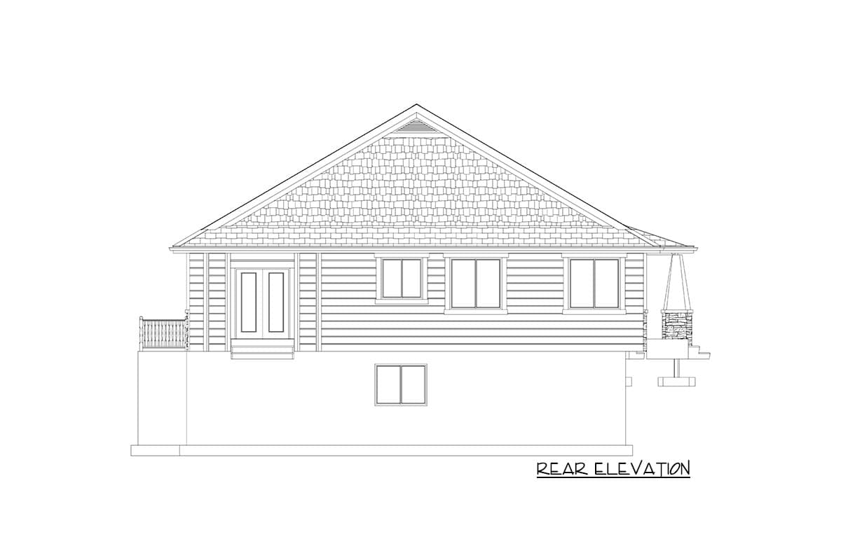 Plan 61313UT: Multi-Generational House Plan with 2 Beds on Main and 4 Beds Below - Image #33 - Craftsman, Northwest