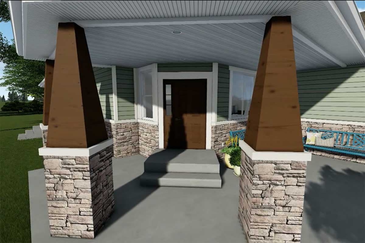 Plan 61313UT: Multi-Generational House Plan with 2 Beds on Main and 4 Beds Below - Image #6 - Craftsman, Northwest