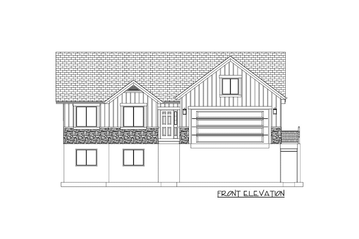 Plan 61314UT: One-Story House Plan with Lower Level Apartment - Image #28 - Ranch, Traditional