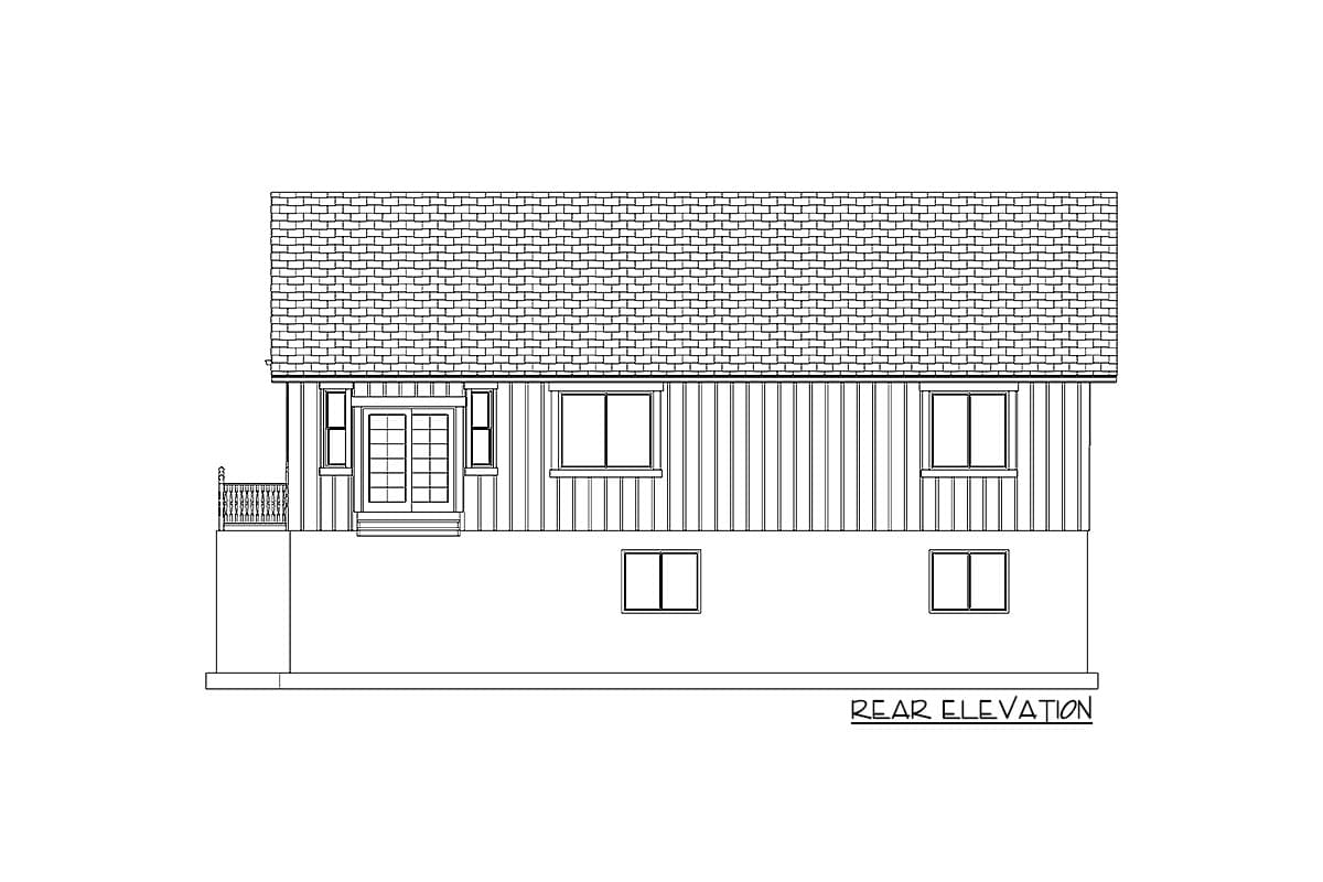 Plan 61314UT: One-Story House Plan with Lower Level Apartment - Image #30 - Ranch, Traditional
