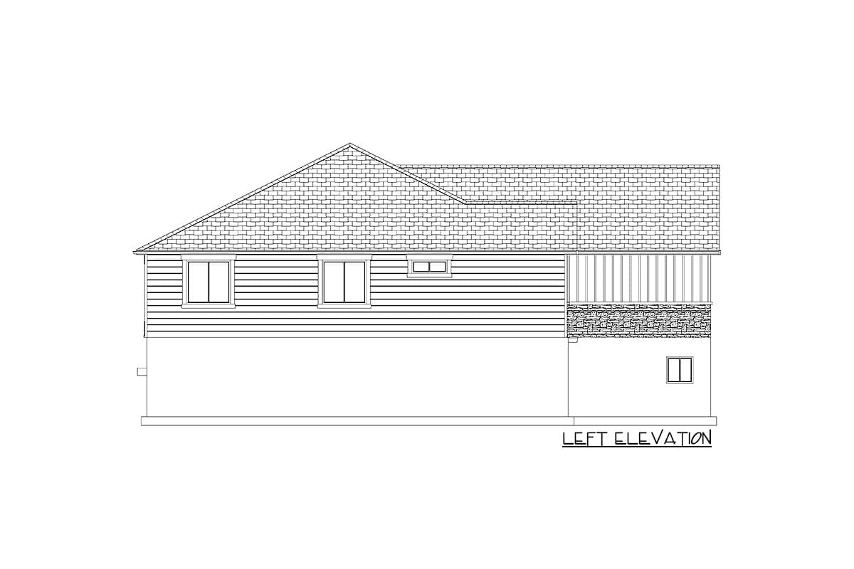 Plan 61315UT: Multi-Generational Home Plan with 3 Beds on Main Level and 4 Beds on Lower Level - Image #34 - Craftsman, Northwest, Traditional
