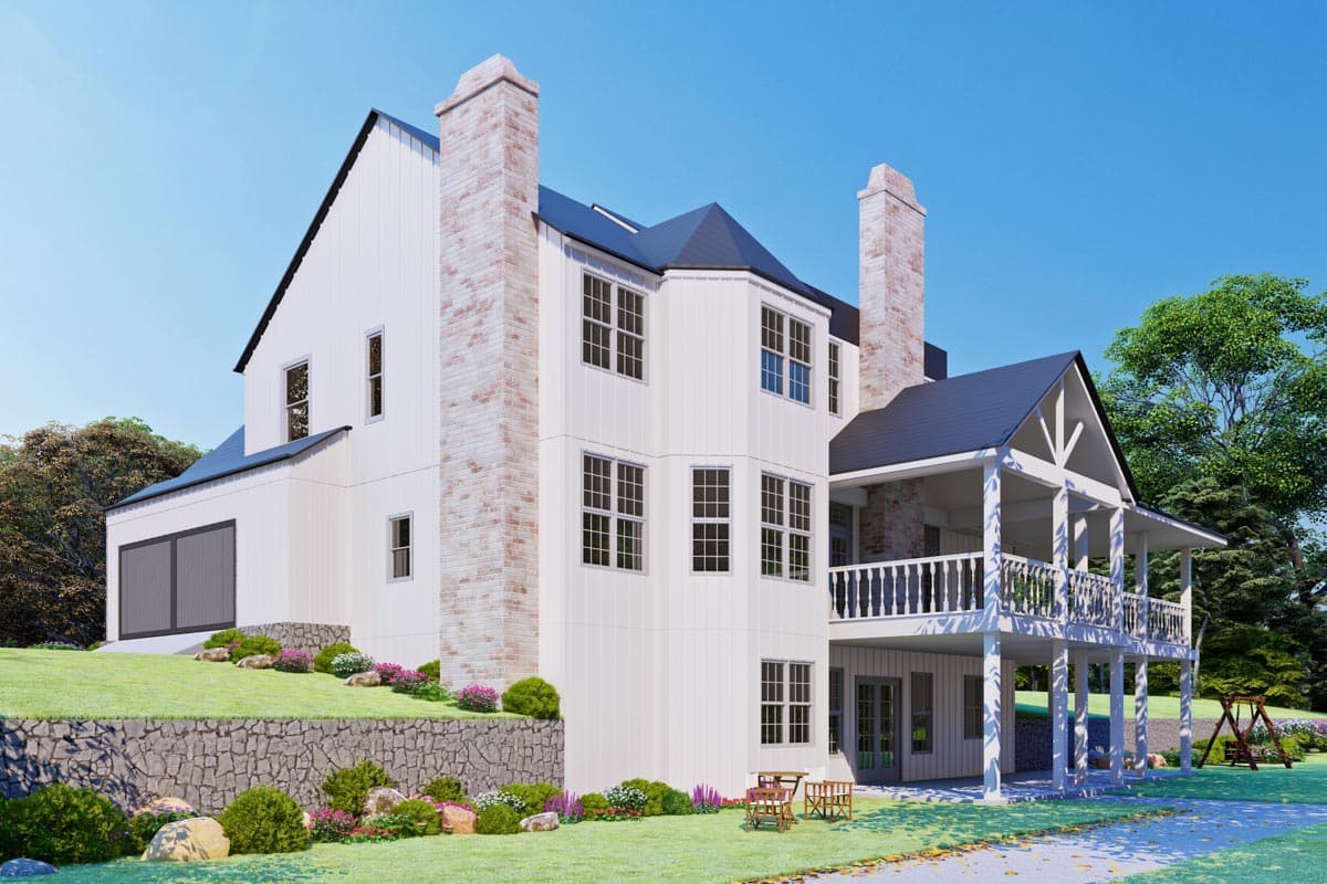 Plan 25659GE: Modern Farmhouse Plan with Wraparound Porch and Optional 2-Story Grand Room - 3261 Sq Ft - Image #6 - Country, Farmhouse, Modern Farmhouse, New American