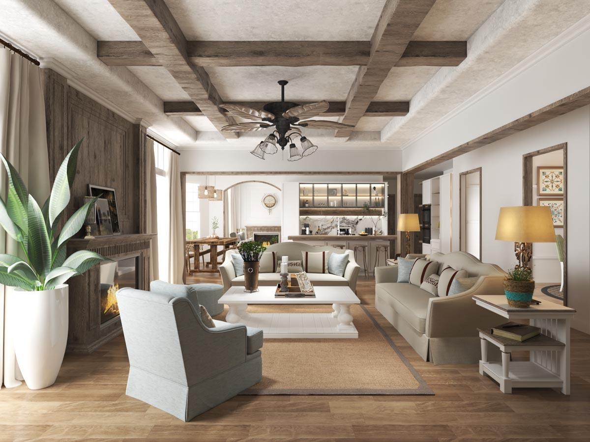 Plan 25659GE: Modern Farmhouse Plan with Wraparound Porch and Optional 2-Story Grand Room - 3261 Sq Ft - Image #9 - Country, Farmhouse, Modern Farmhouse, New American