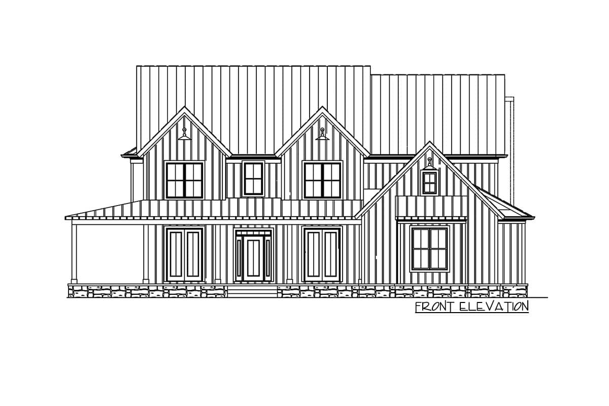 Plan 25660GE: New American House Plan with Wraparound Porch and Optional 2-Story Grand Room - 3314 Sq Ft - Image #20 - Country, Farmhouse, Modern Farmhouse, New American