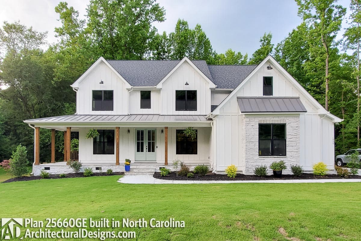 build gallery item - House Plan 25660GE comes to life in North Carolina