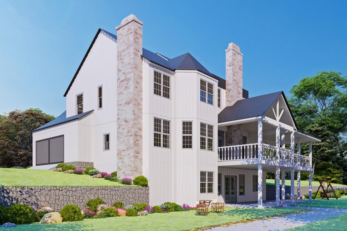 Plan 25660GE: New American House Plan with Wraparound Porch and Optional 2-Story Grand Room - 3314 Sq Ft - Image #8 - Country, Farmhouse, Modern Farmhouse, New American