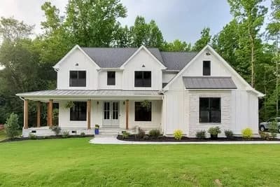 New American House Plan with Wraparound Porch and Optional 2-Story Grand Room - 3314 Sq Ft