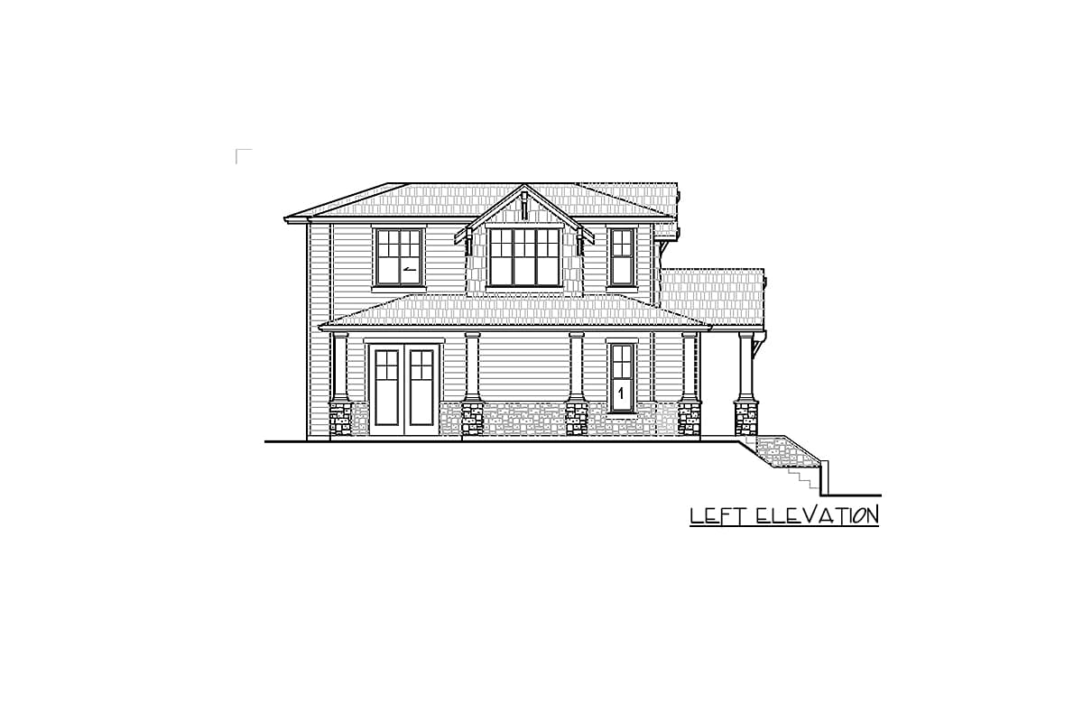 Plan 785004KPH: 4-Bed New American Two-Story House Plan with Drive-Under Garage - Image #24 - Craftsman, New American, Northwest