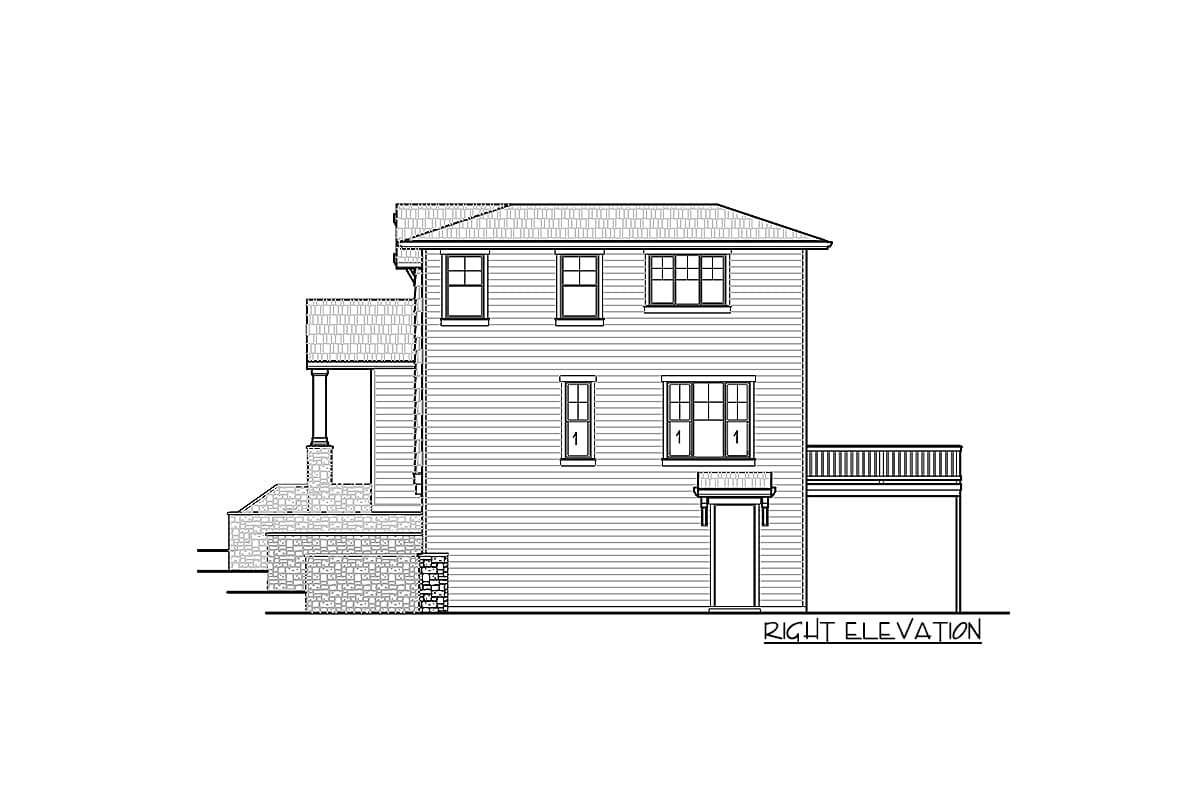 Plan 785004KPH: 4-Bed New American Two-Story House Plan with Drive-Under Garage - Image #26 - Craftsman, New American, Northwest