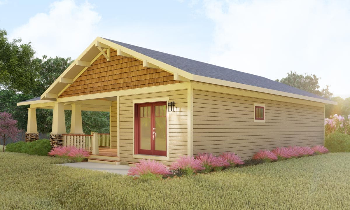 Plan 18300BE: Delightful 2-Bed Space-Saving Bungalow House Plan - 998 Sq Ft - Image #7 - Bungalow, Cottage, Craftsman, Northwest