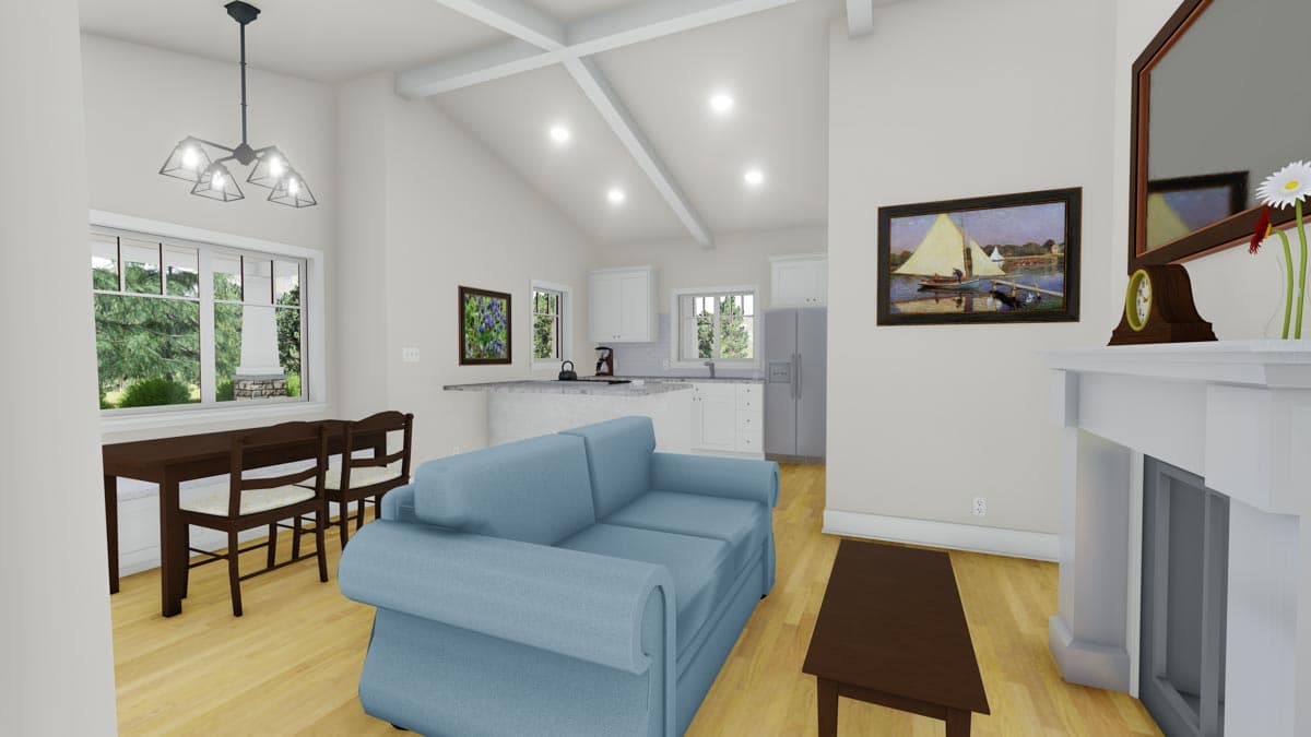 Plan 18300BE: Delightful 2-Bed Space-Saving Bungalow House Plan - 998 Sq Ft - Image #9 - Bungalow, Cottage, Craftsman, Northwest