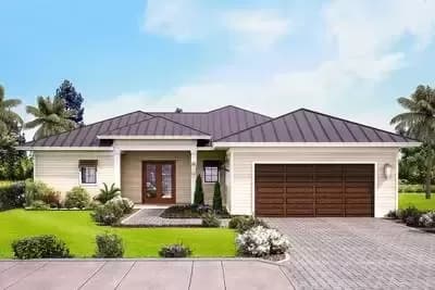 Lovely 3-Bed One-Story House Plan with Covered Lanai