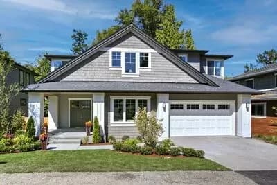 New American Bungalow House Plan with 2-Story Family Room