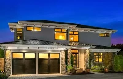 Modern Prairie House Plan with Indoor Outdoor Living Space